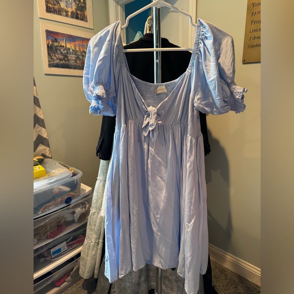 Altar’d State blue smocked summer dress. Size S. Excellent condition.